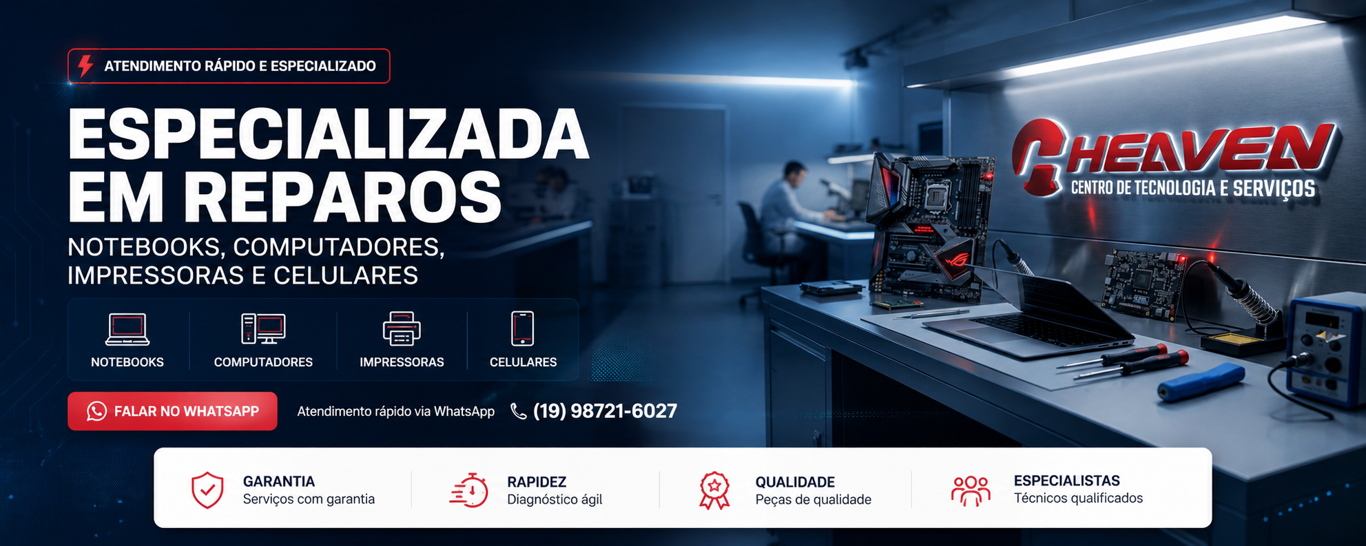 Heaven Centro de Tecnologia - Assistência Técnica Especializada em Hortolândia